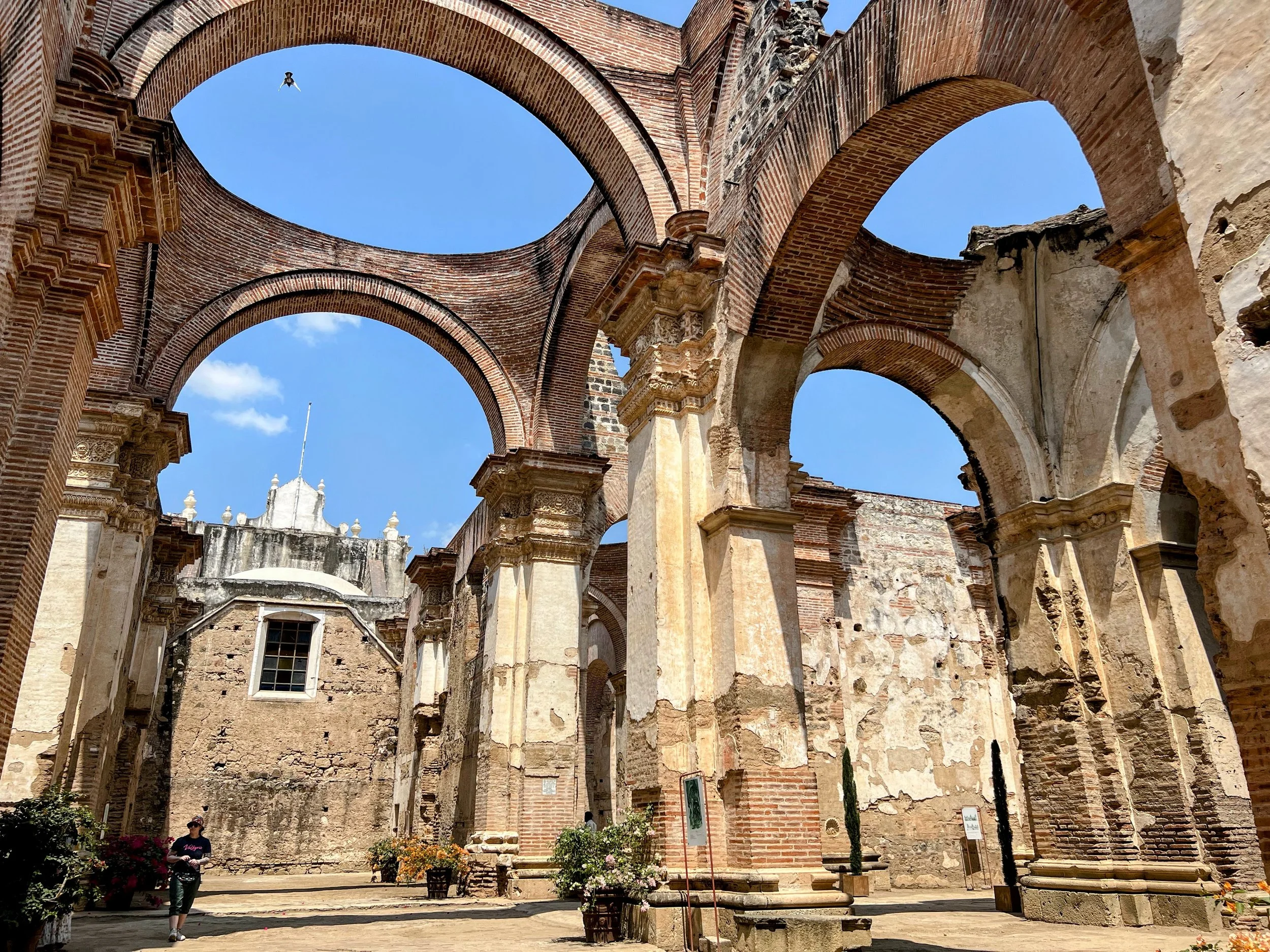 Cathedral ruins (thanks to an earthquake) in Antigua, Guatemala. April 2024. 