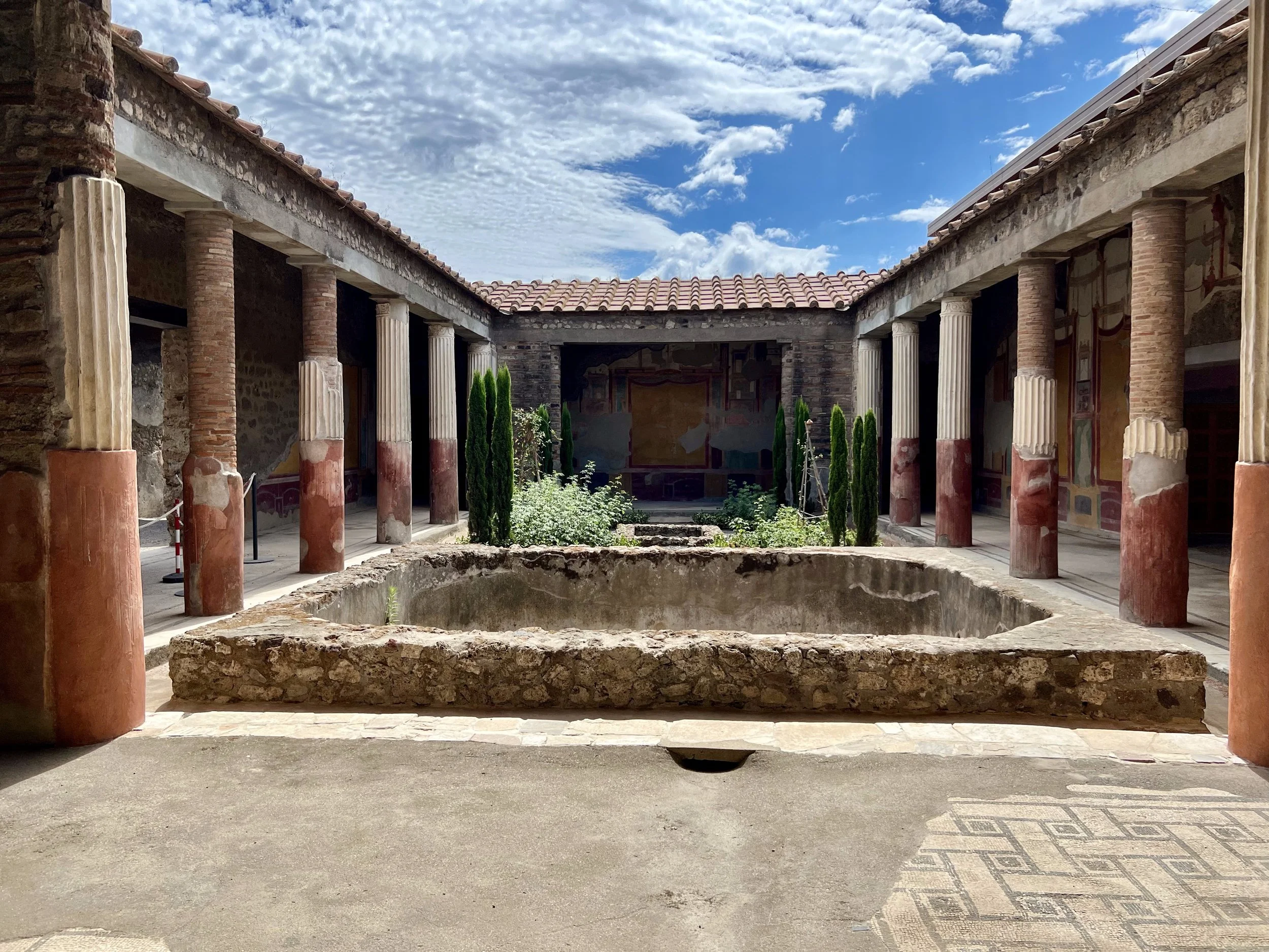 The house of Octavius Quartio, Pompeii, Italy. Pompeii is an awe-inspiring, and a bit haunting. I wish I'd had more time there. June 2024. 