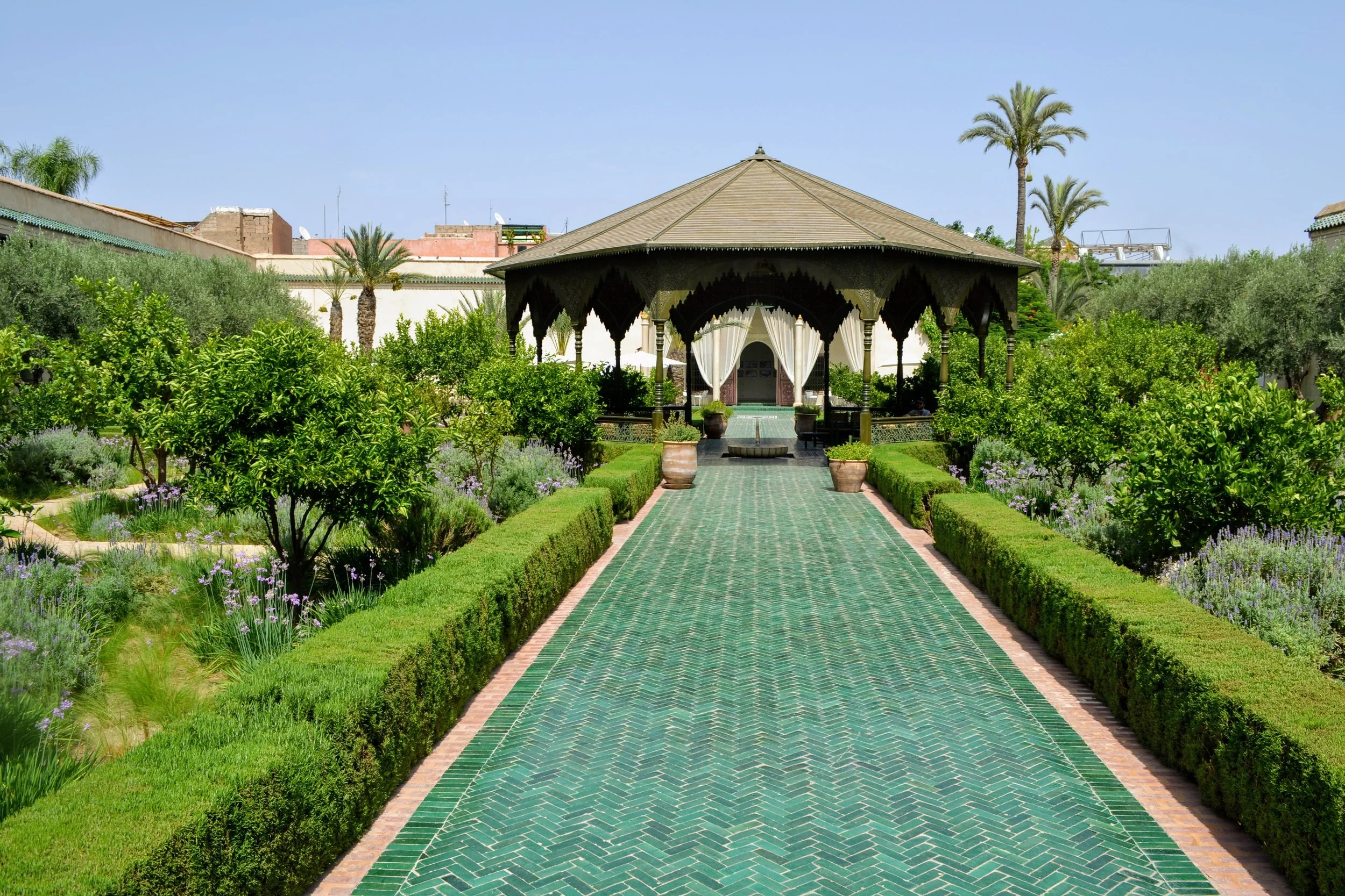 Le Jardin Secret (the secret garden) in Marrakech, Morocco. July 2019. 