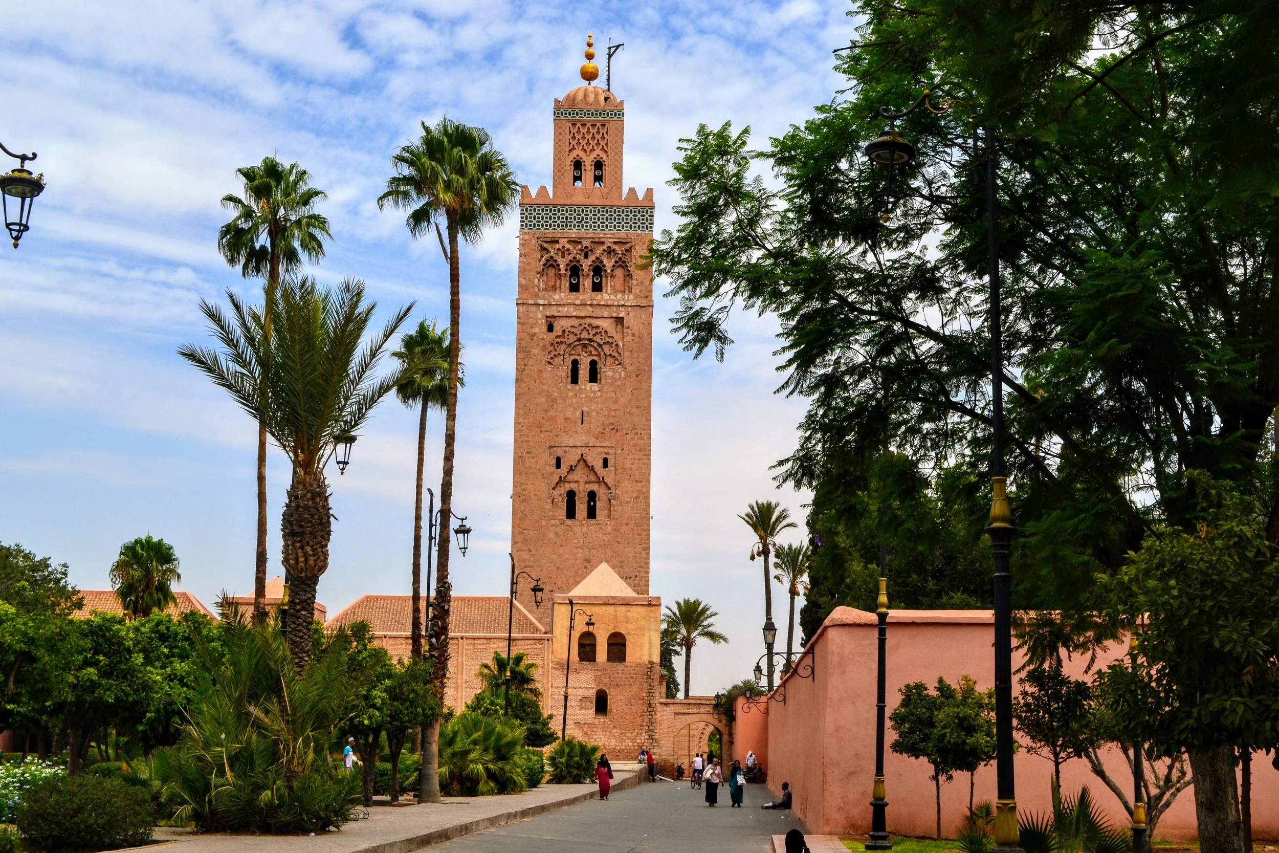 The Koutoubia Mosque in Marrakech, Morocco. July 2019. 