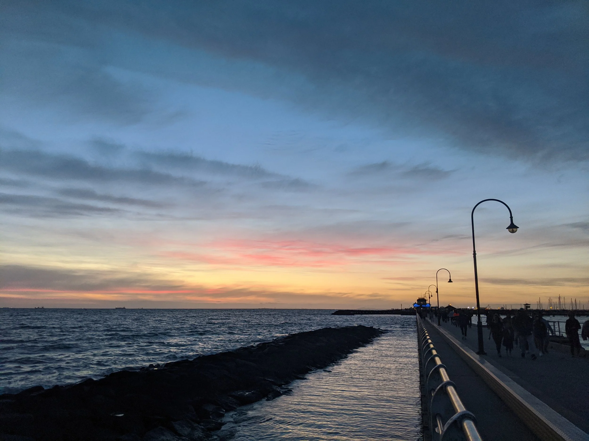 The St. Kilda Pier, outside of Melbourne, Australia. November 2019. 