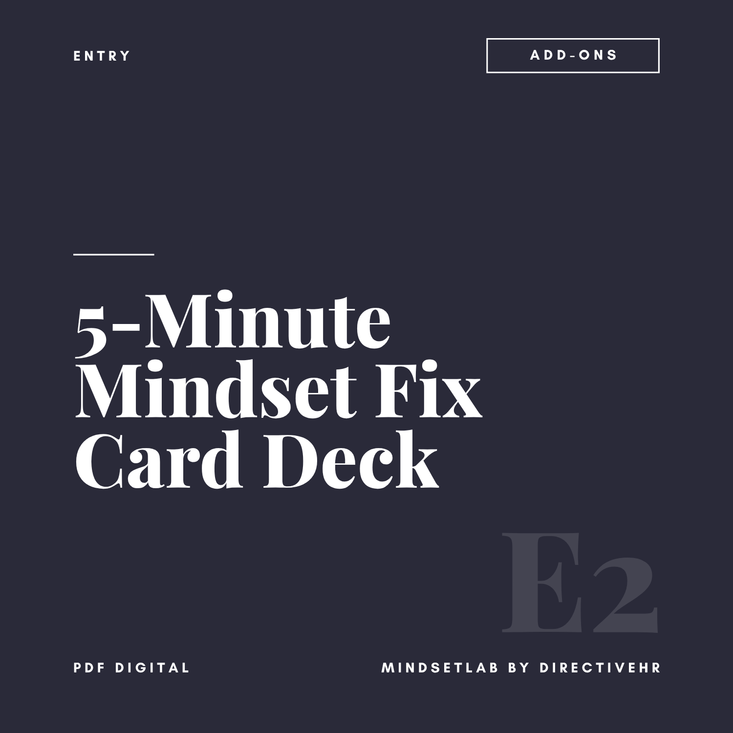 5-Minute Mindset Fix 52-Card Deck