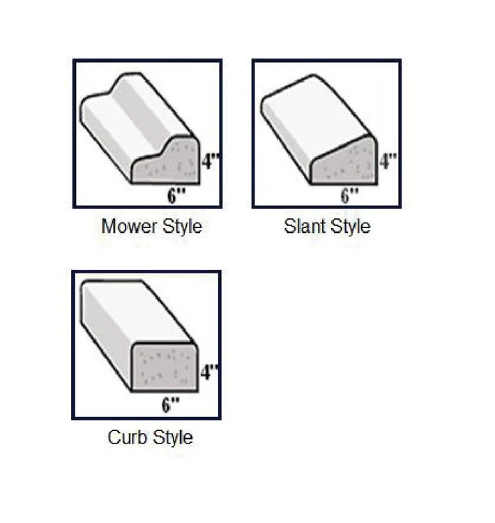 Mower Slant Curb Styles
