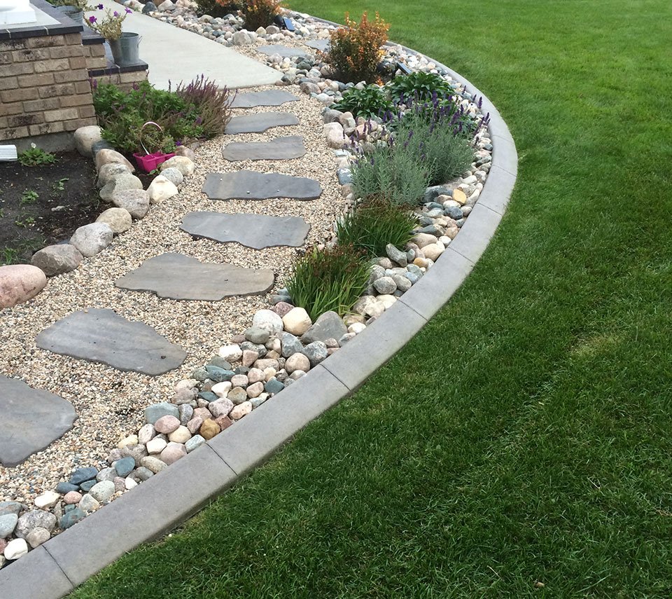 professional landscape curb