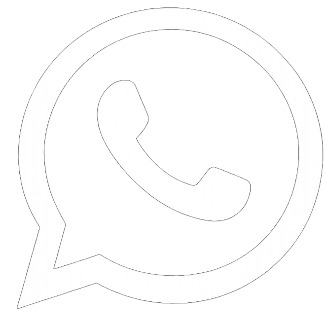 Icon of a smartphone with the WhatsApp logo, featuring a speech bubble with a telephone handset inside.