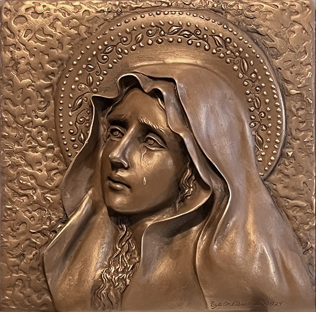 Our Lady of Sorrows bronze bas relief.desat,png.png