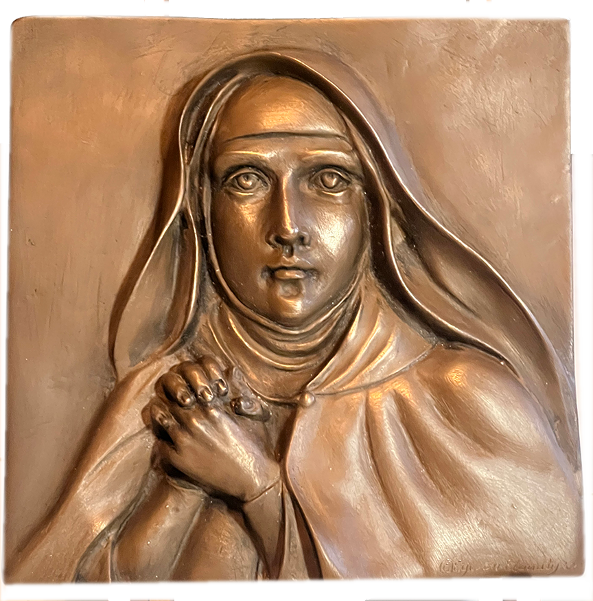 St. Teresa of Avila bronze cut out.png