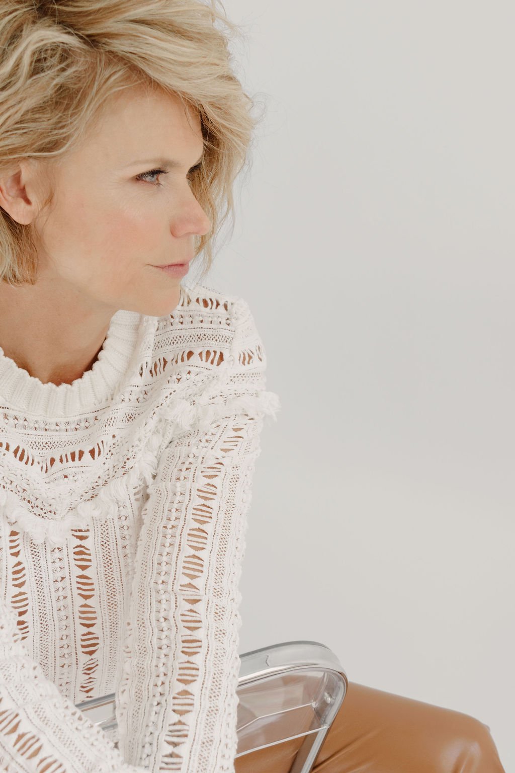 Portrait of midlife life coach Kristin Quackenbush, founder of Me First Club