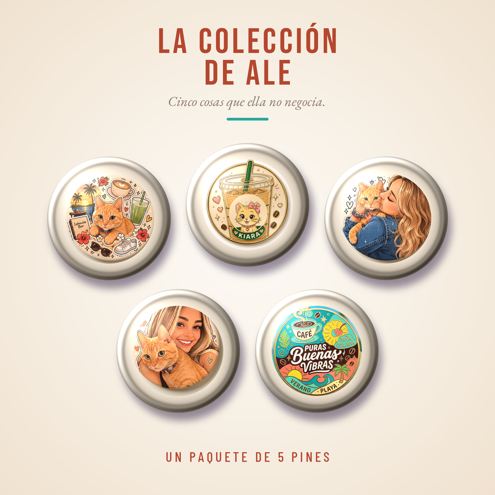 La Colección de Ale — Un Paquete de 5 Pines
