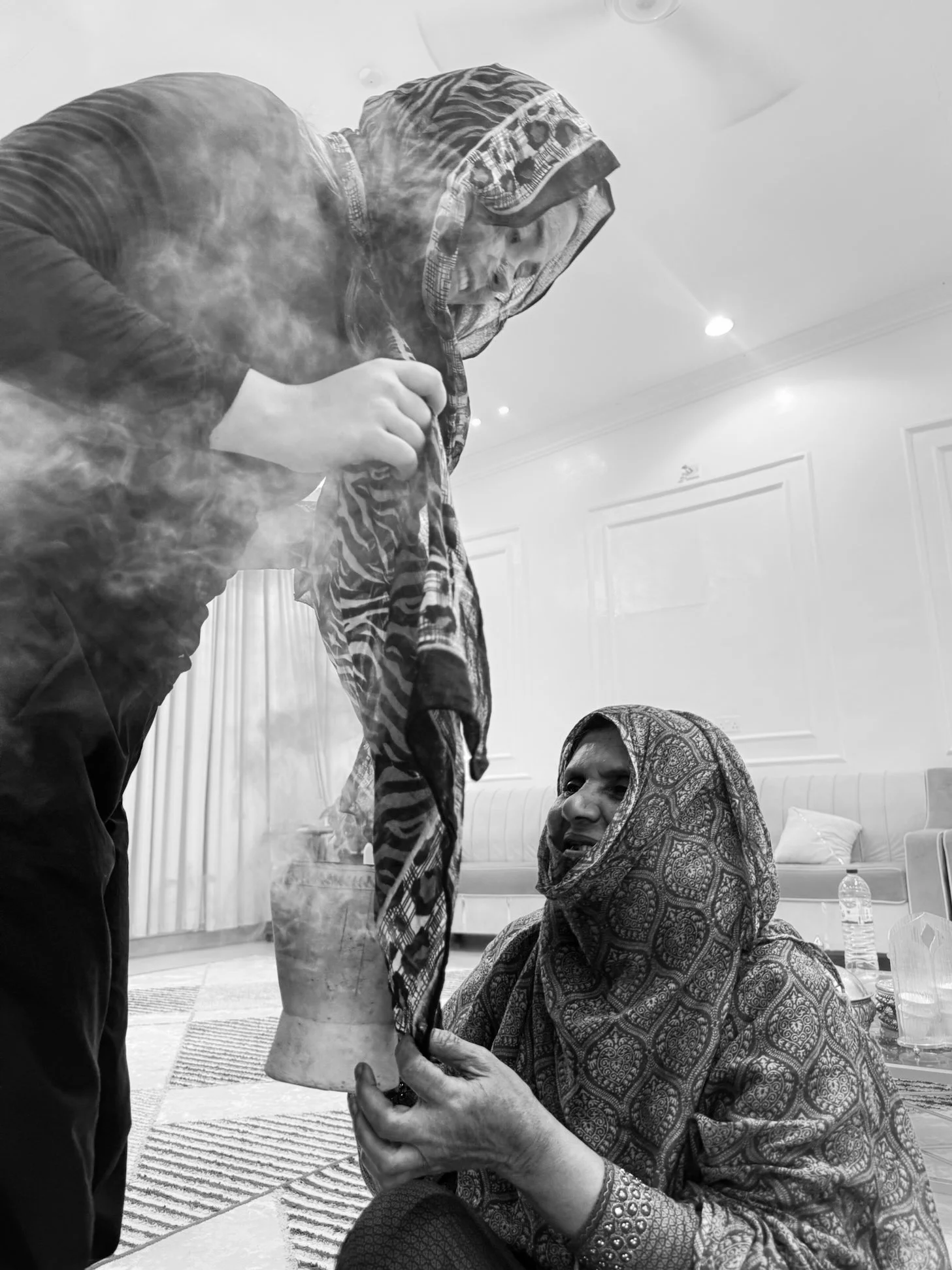 Bakhoor (a traditional Arabian incense made from wood chips) - used for relaxation, hospitality, and special occasions to perfume homes and clothing