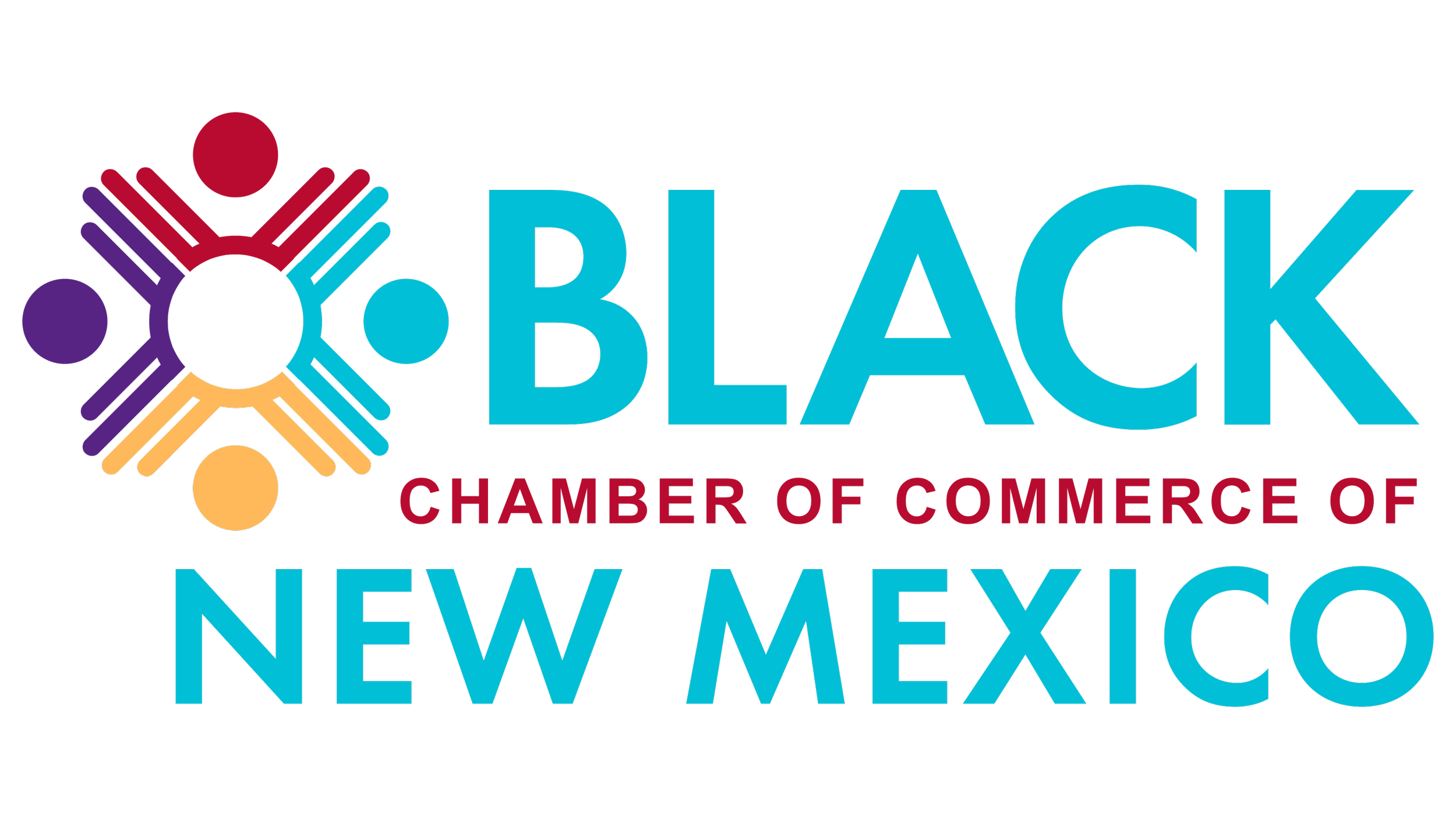 Logo for the Black Chamber of Commerce of New Mexico featuring colorful interconnected circles and lines.