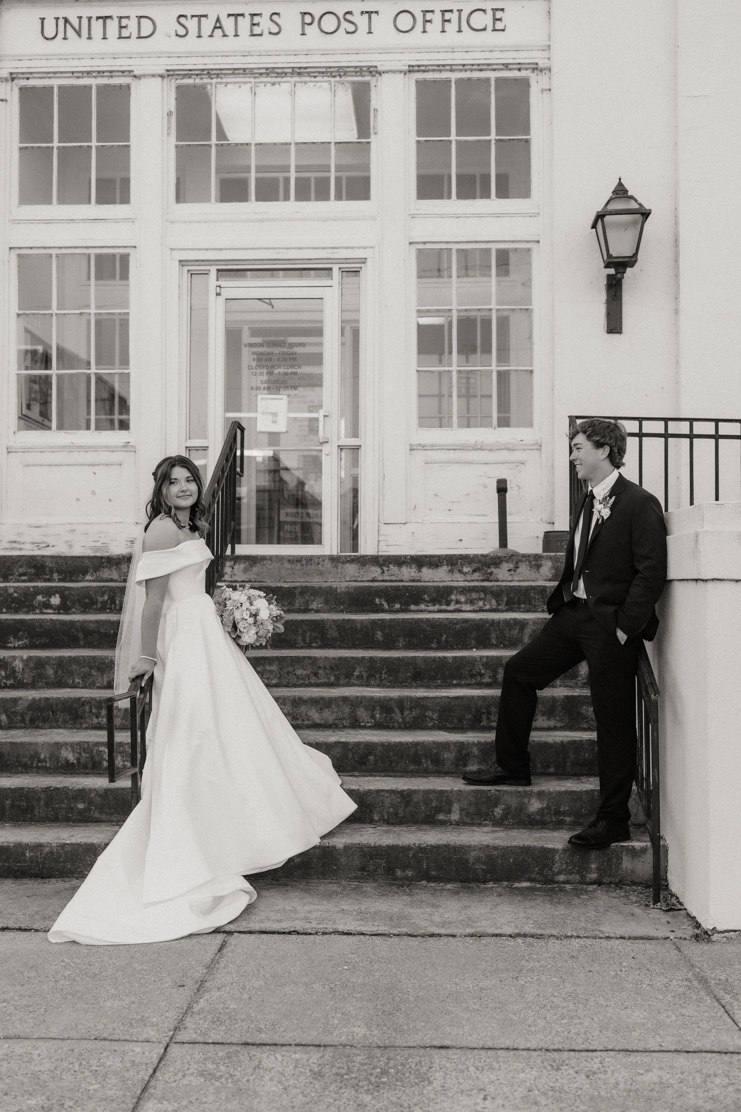 Bride and Groom in Water Valley, Mississippi.