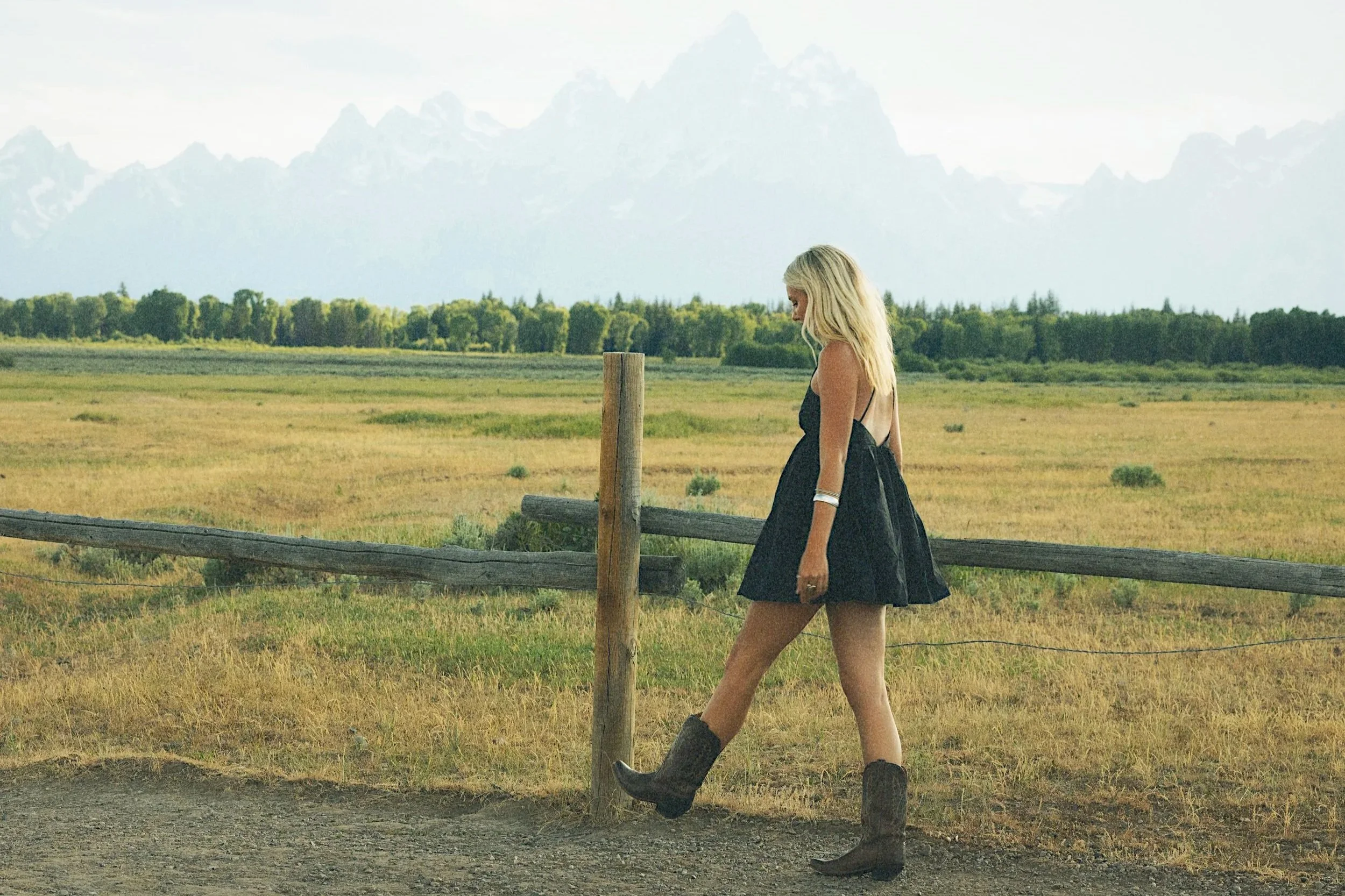 Western photoshoot in the Wyoming mountains.
