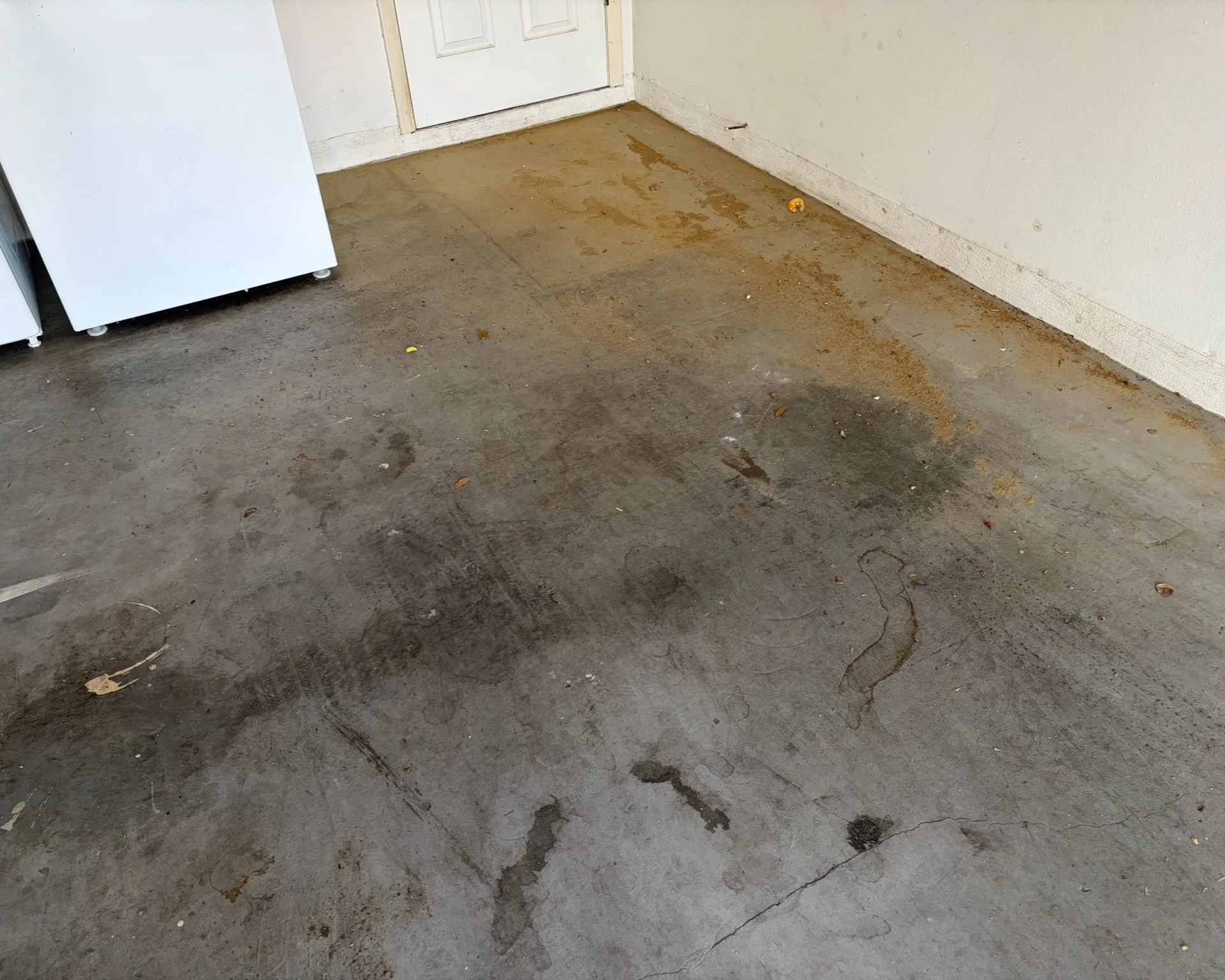 Dirty Garage Floor
