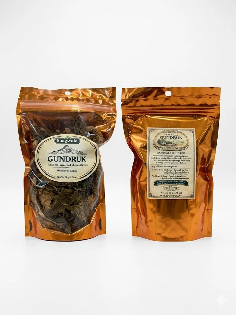 Saagwala Gundruk – Traditional Himalayan Fermented Mustard Greens