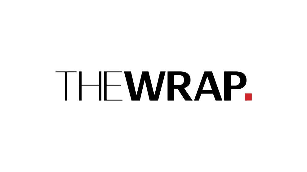 The words "THE WRAP" in a clean, black sans-serif font, followed by a small solid red square at the end.