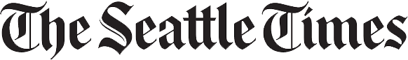 The words "The Seattle Times" written in a traditional, black Old English-style serif font.