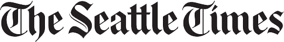 The words "The Seattle Times" written in a traditional, black Old English-style serif font.