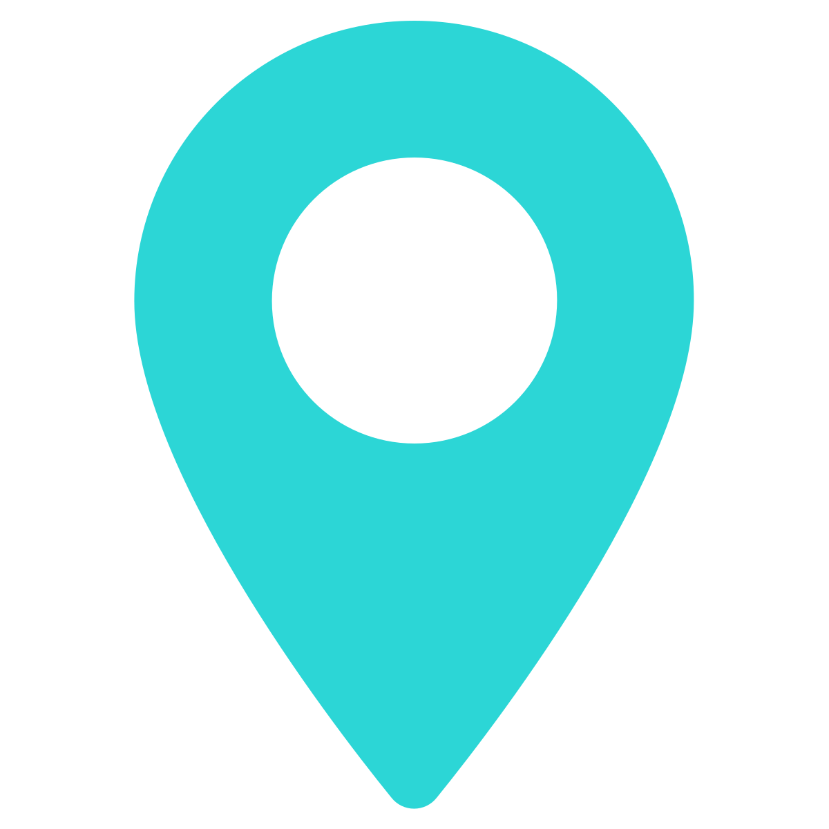 Blue location pin icon