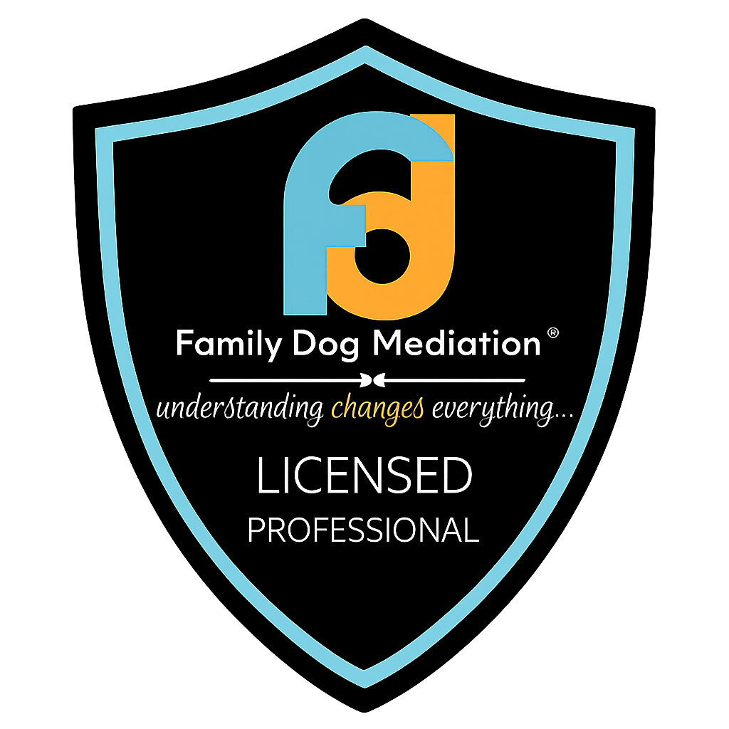 Licensed Family Dog Mediator logo — Wholistic Canine reactive and fearful dog training in Sacramento