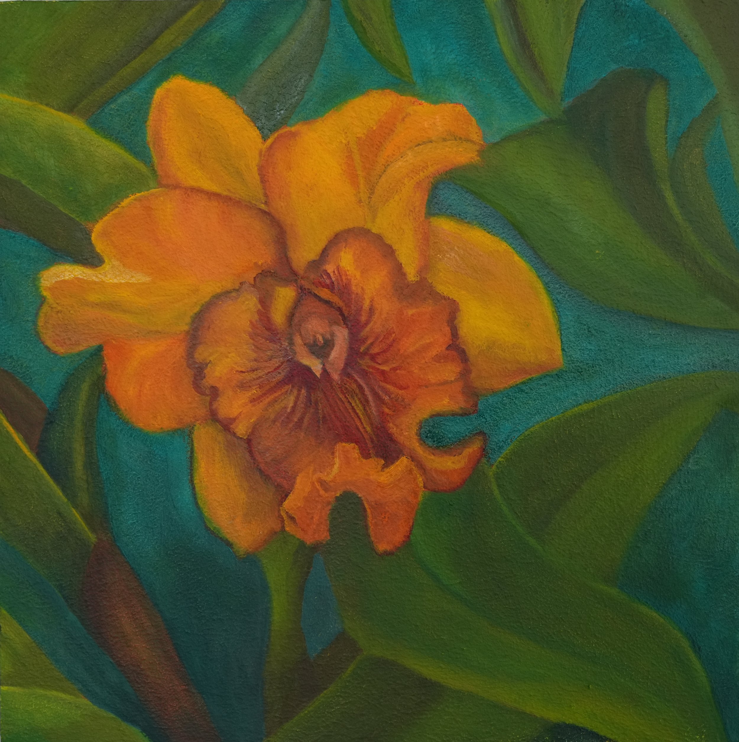 Center of attention | 12 x 12 x 1.5 inches | oil on canvas | 2025