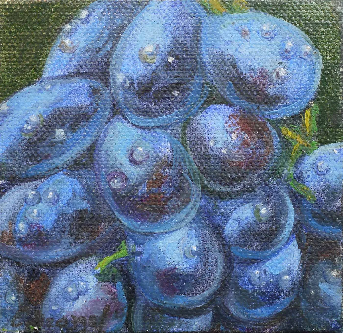 Black Grapes in the Rain