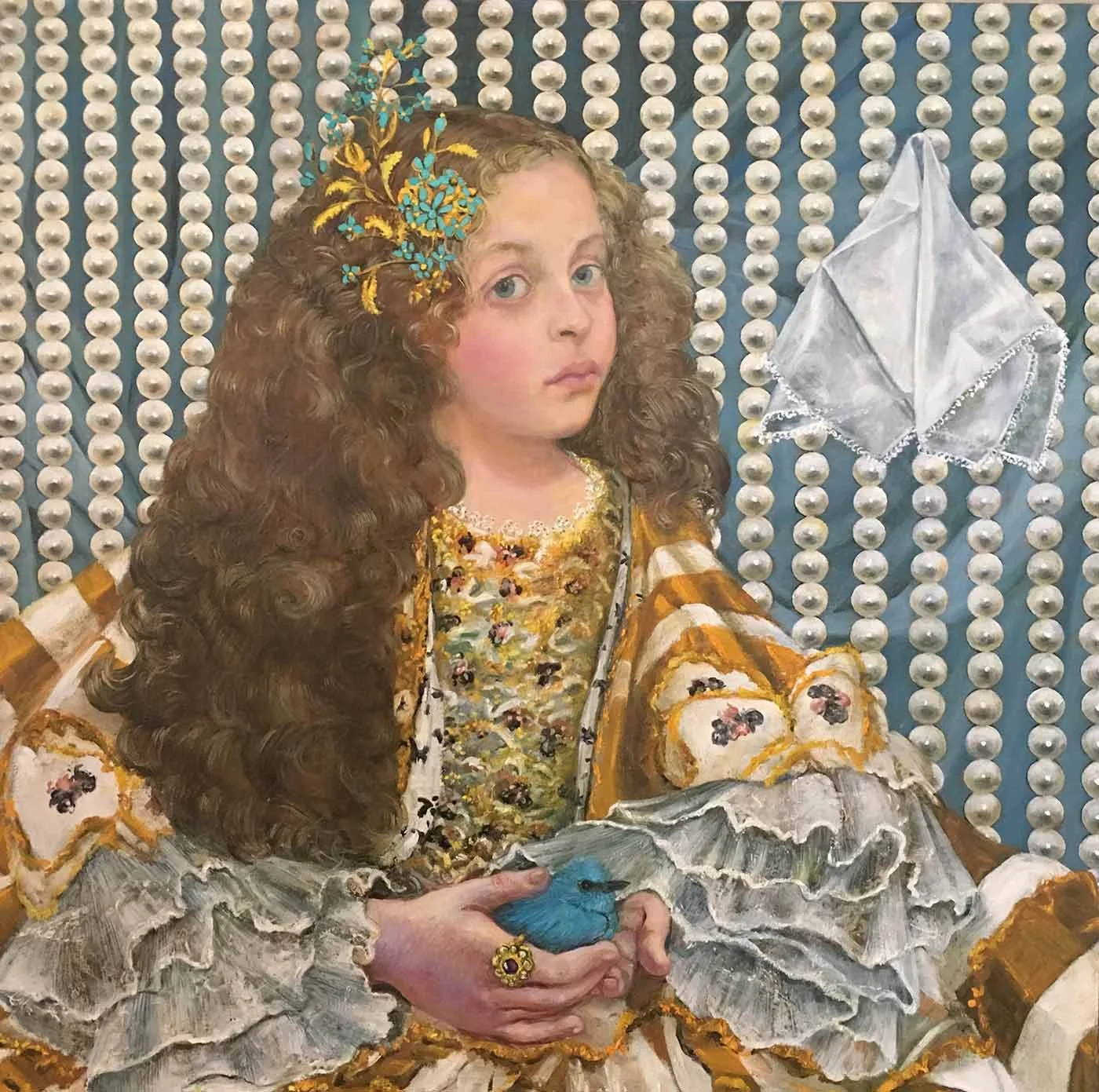 Camille With Blue Bird