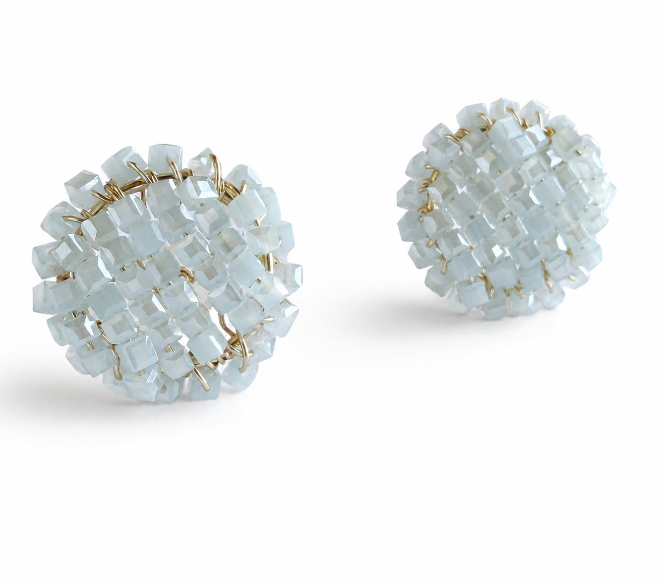 Ice Cube Stud Earrings