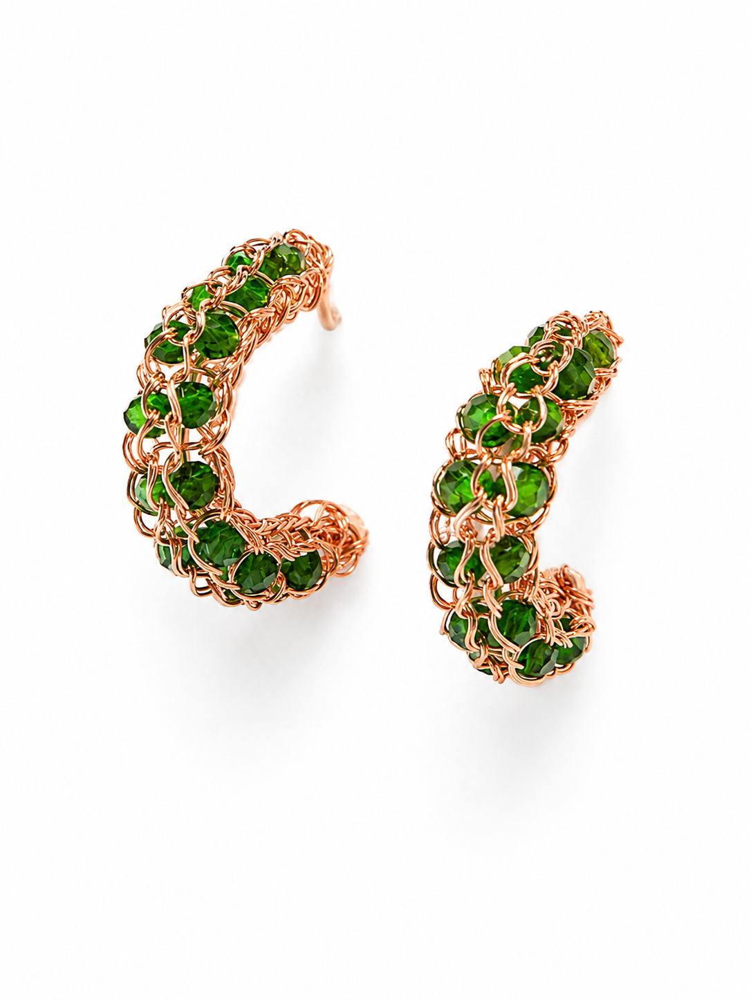 Diopside Bloom Hoops