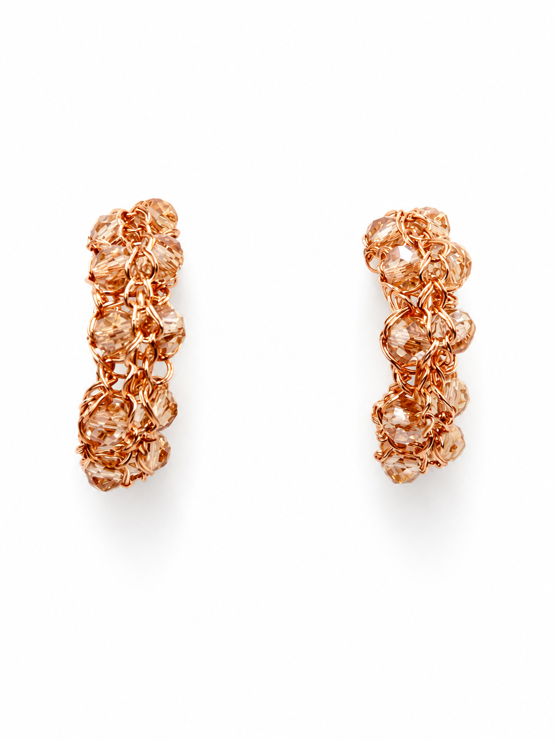Champagne Glow Hoops