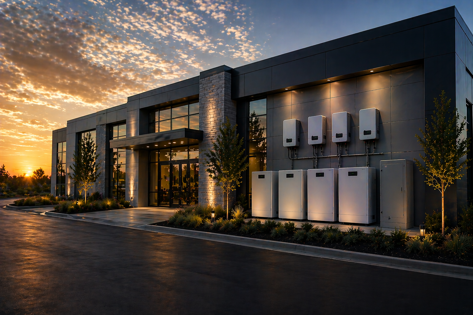 solar inverter and battery storage installation Palo Alto commercial energy systems Bay Area