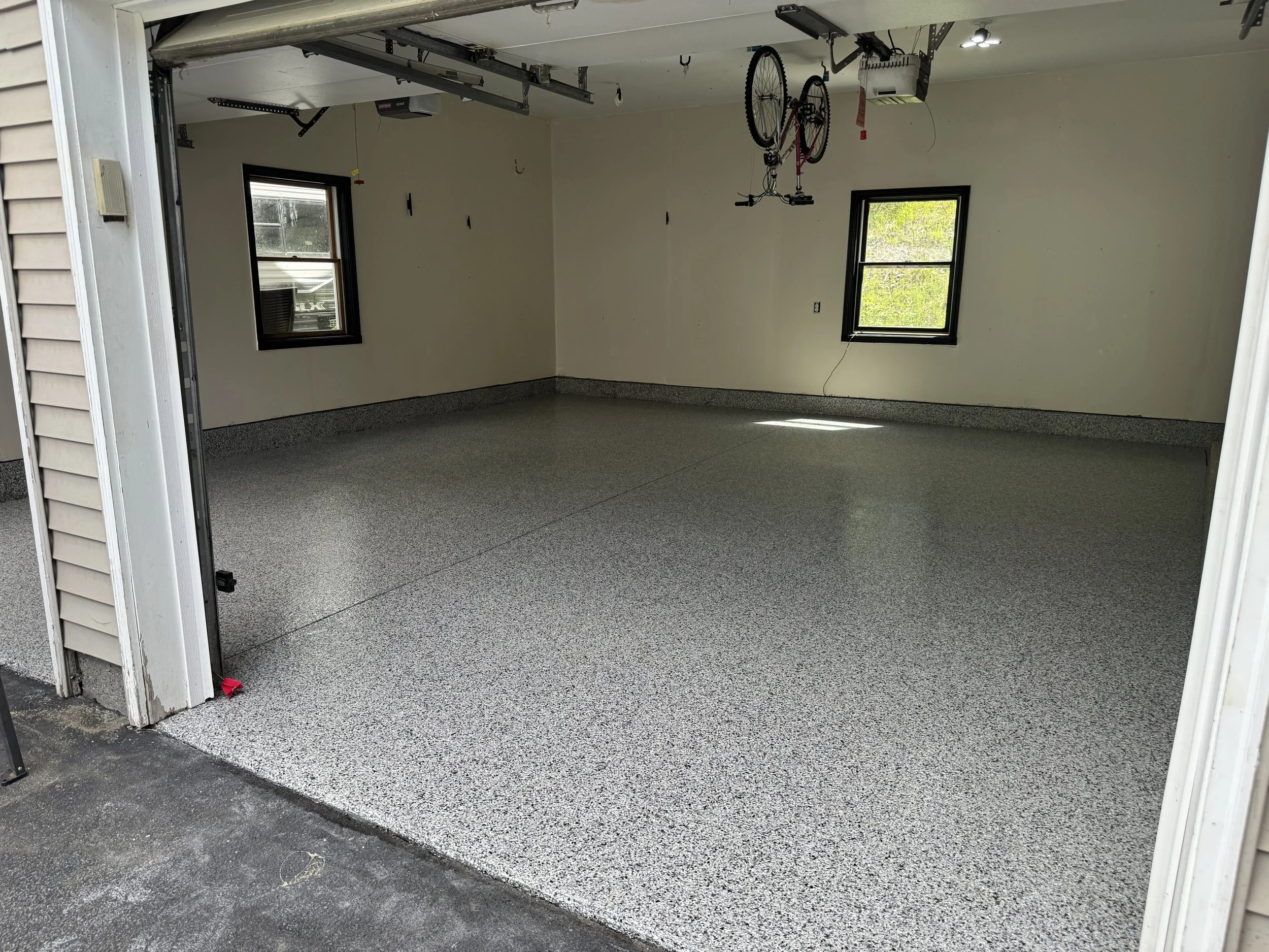 After photo keystone flake. 2 car garage system.
