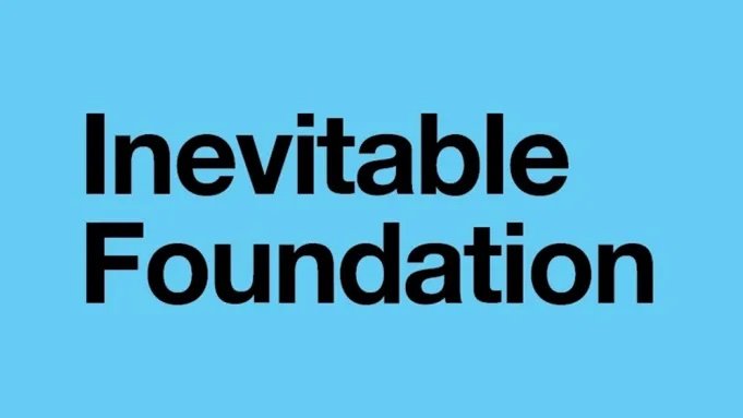 Blue Inevitable Foundation logo with black bolded text