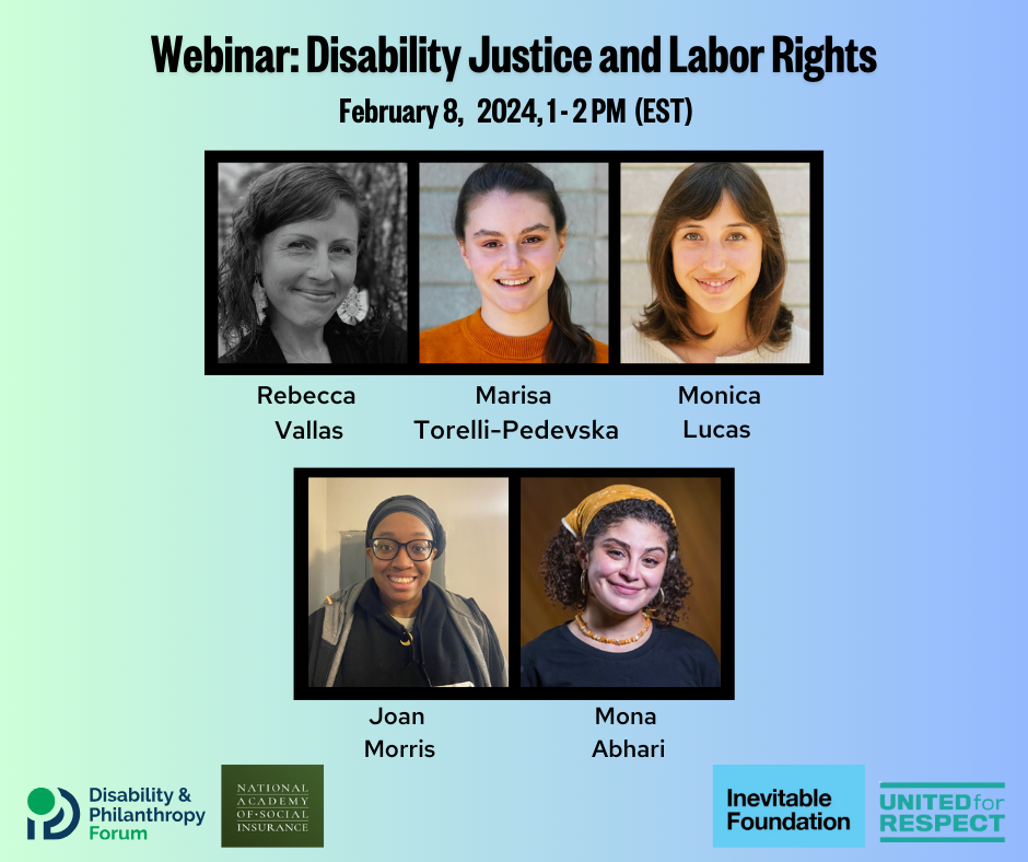 Disability Philanthropy Forum: Disability and Labor Justice Webinar