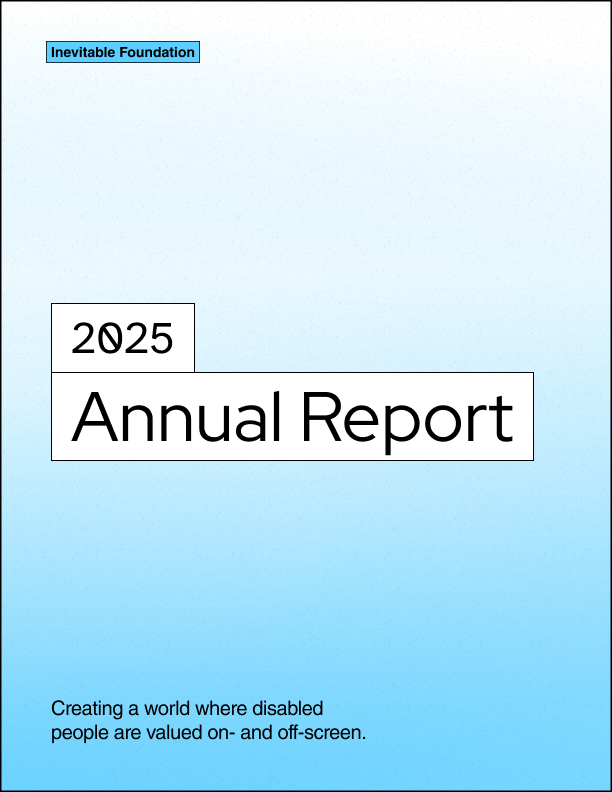 The cover of the 2025 Inevitable Foundation's annual report