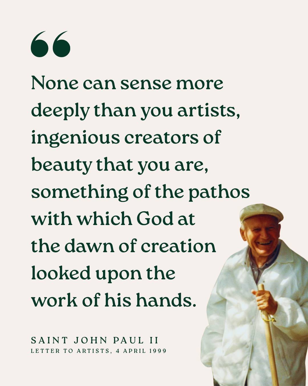 Happy Feast Day St John Paul II! Such a special man, pope and saint! He truly was one of the first saints that made it feel like sainthood was attainable for me

#johnpaulii #saint #catholic #creativecatholic #lettertoartists