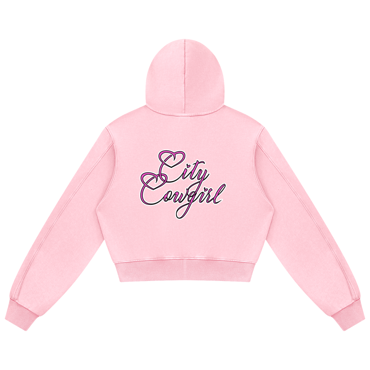 City Cowgirl Matching Set | Mineral Wash Full Zip Hoodie & Sweatpants
