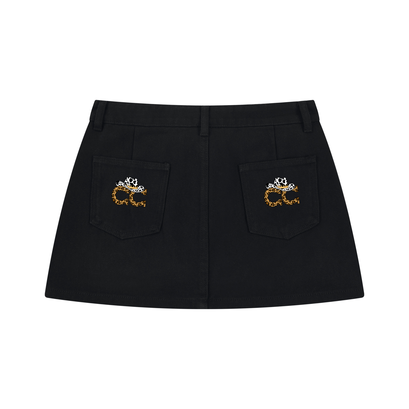 CC Collection | Studded Denim Mini Skirt
