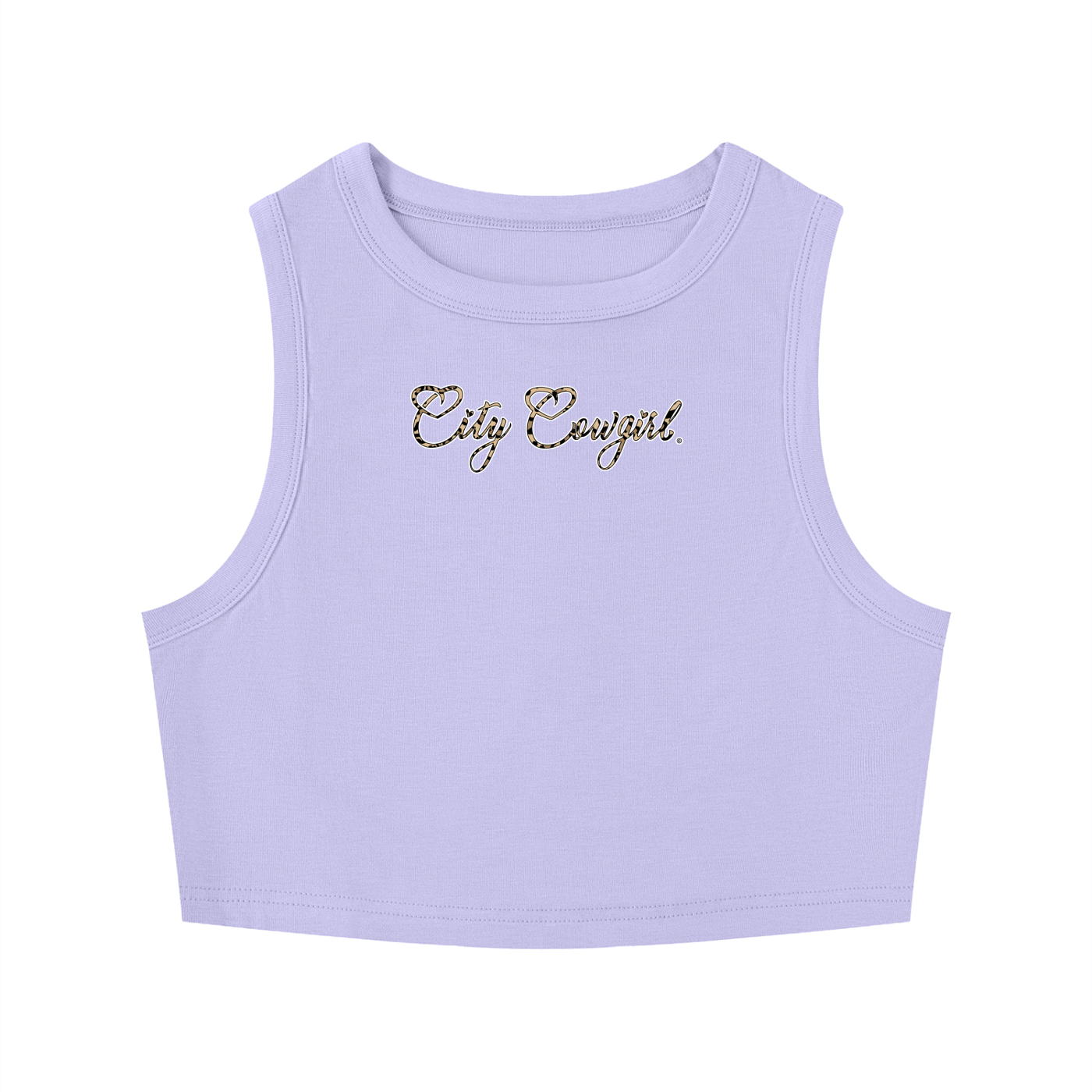 City Cowgirl Collection | Tight Crewneck Crop Tank Top