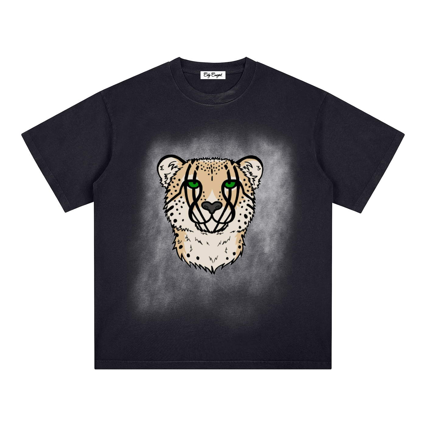 City Cheetah Couture | Square Patch T-Shirt