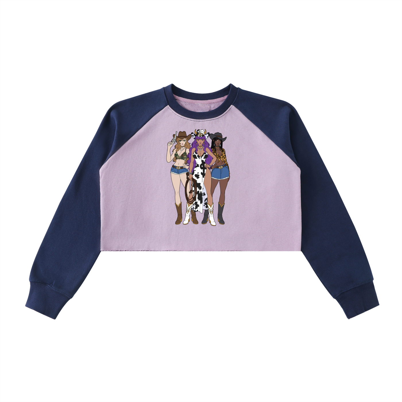 City Cowgirl Anime | Crop Sweatshirt