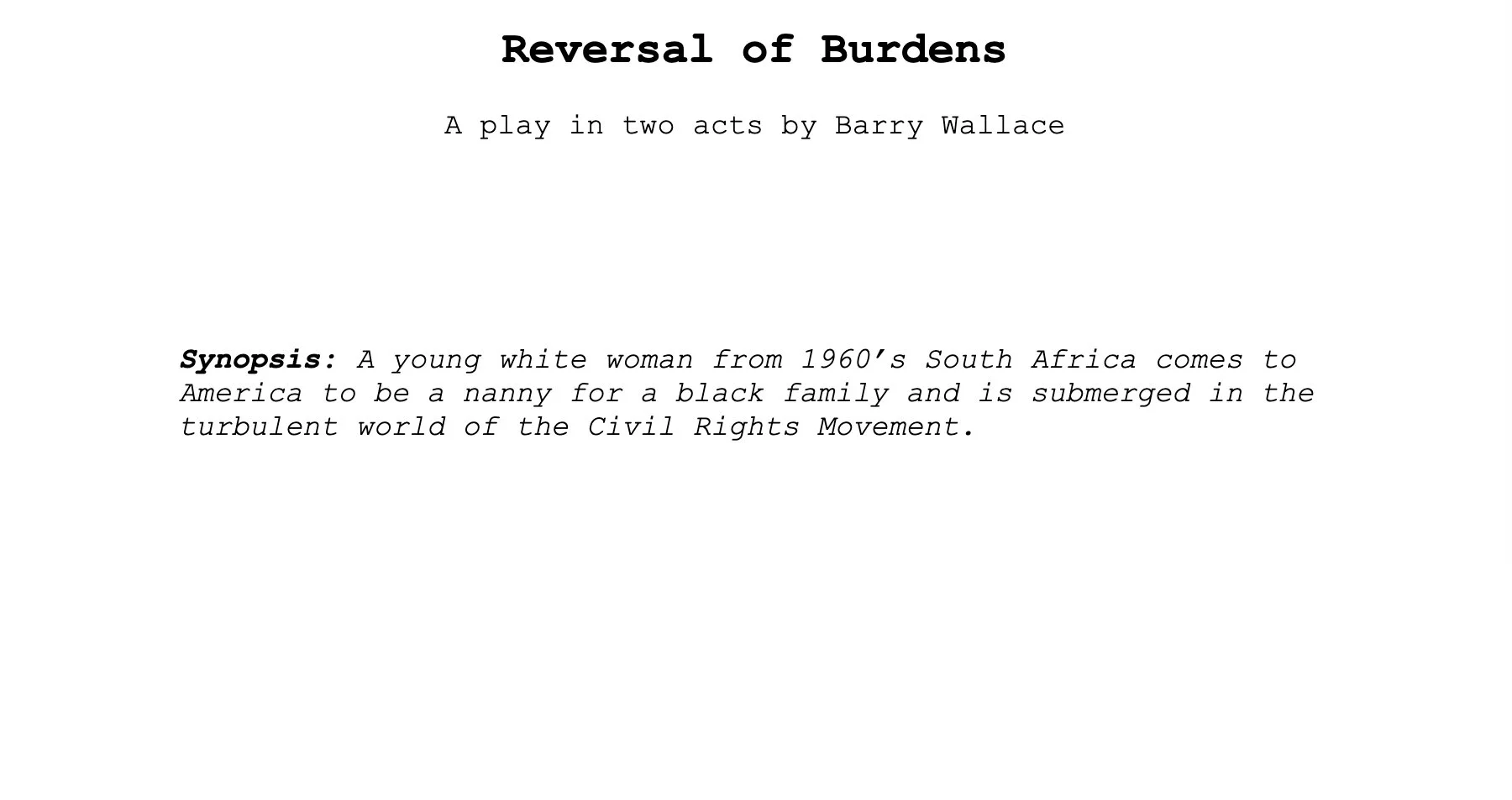Reversal of Burdens