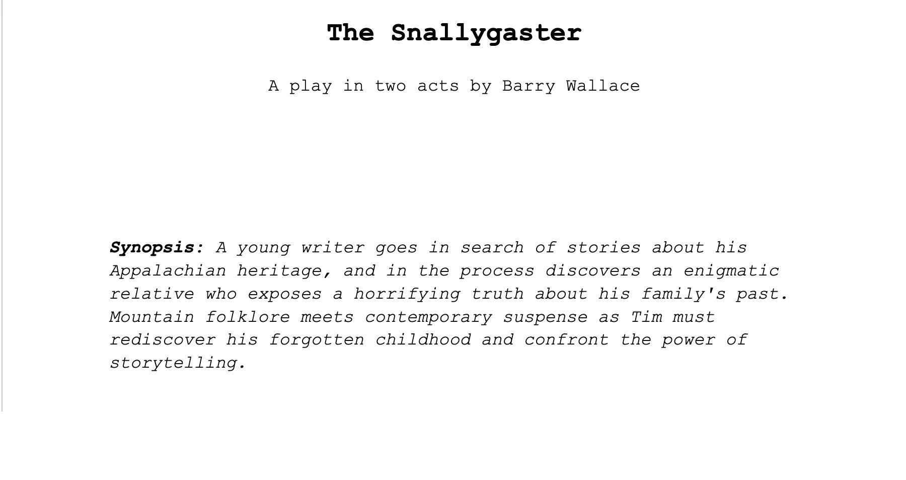 The Snallygaster