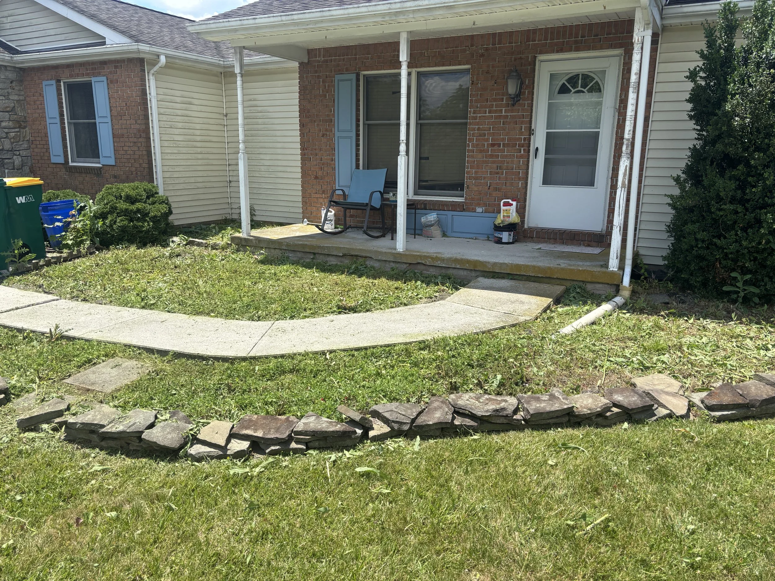 June 7, 2026
Cut down 2 feet of weeds in front of this house