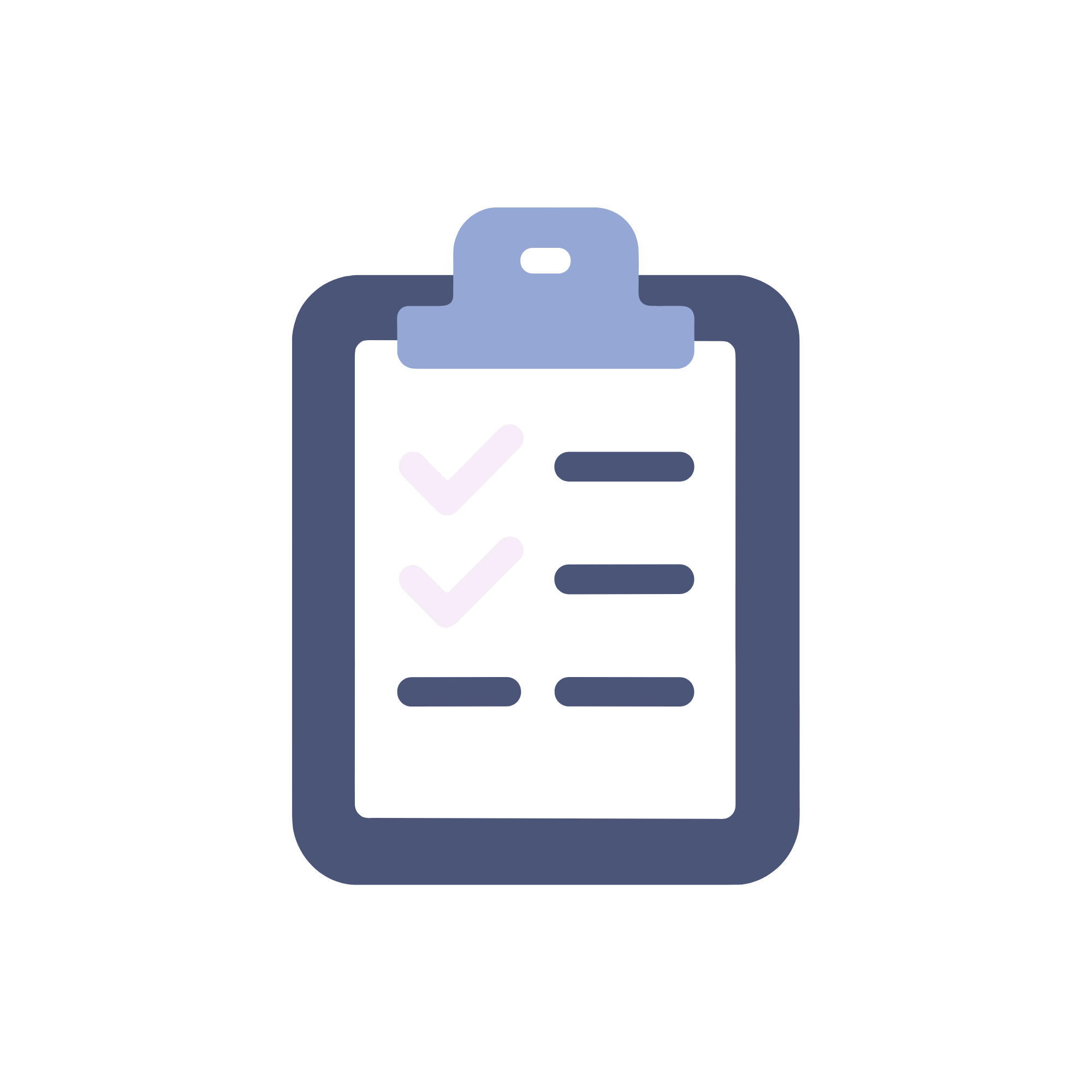 Clipboard and checklist illustration representing the Fuller Client Flow service — client experience and onboarding systems for wedding and event professionals built by Fuller Flow Studio.