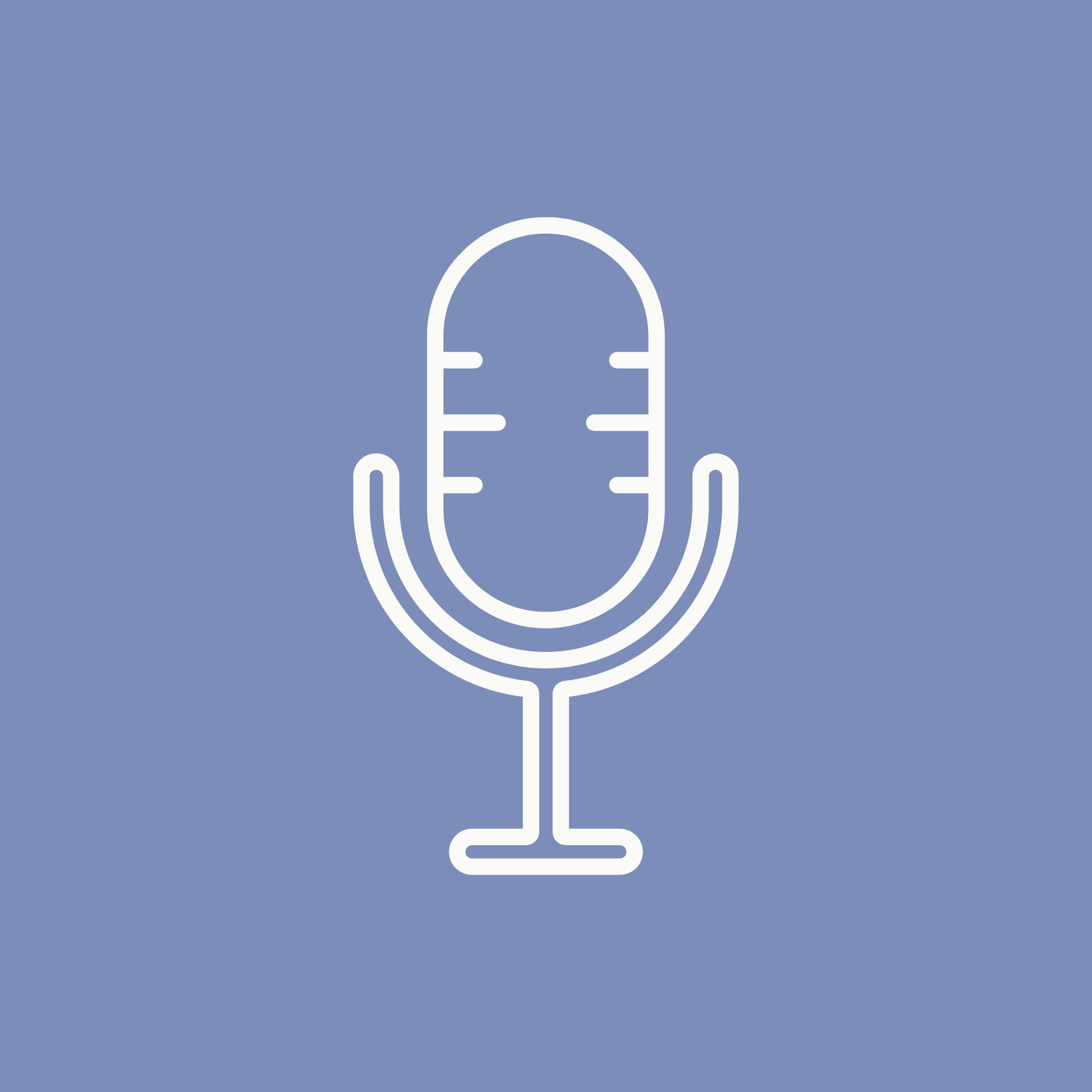 Illustration of a microphone representing the content and course creators Fuller Flow Studio helps to build lead flow and client experience systems.
