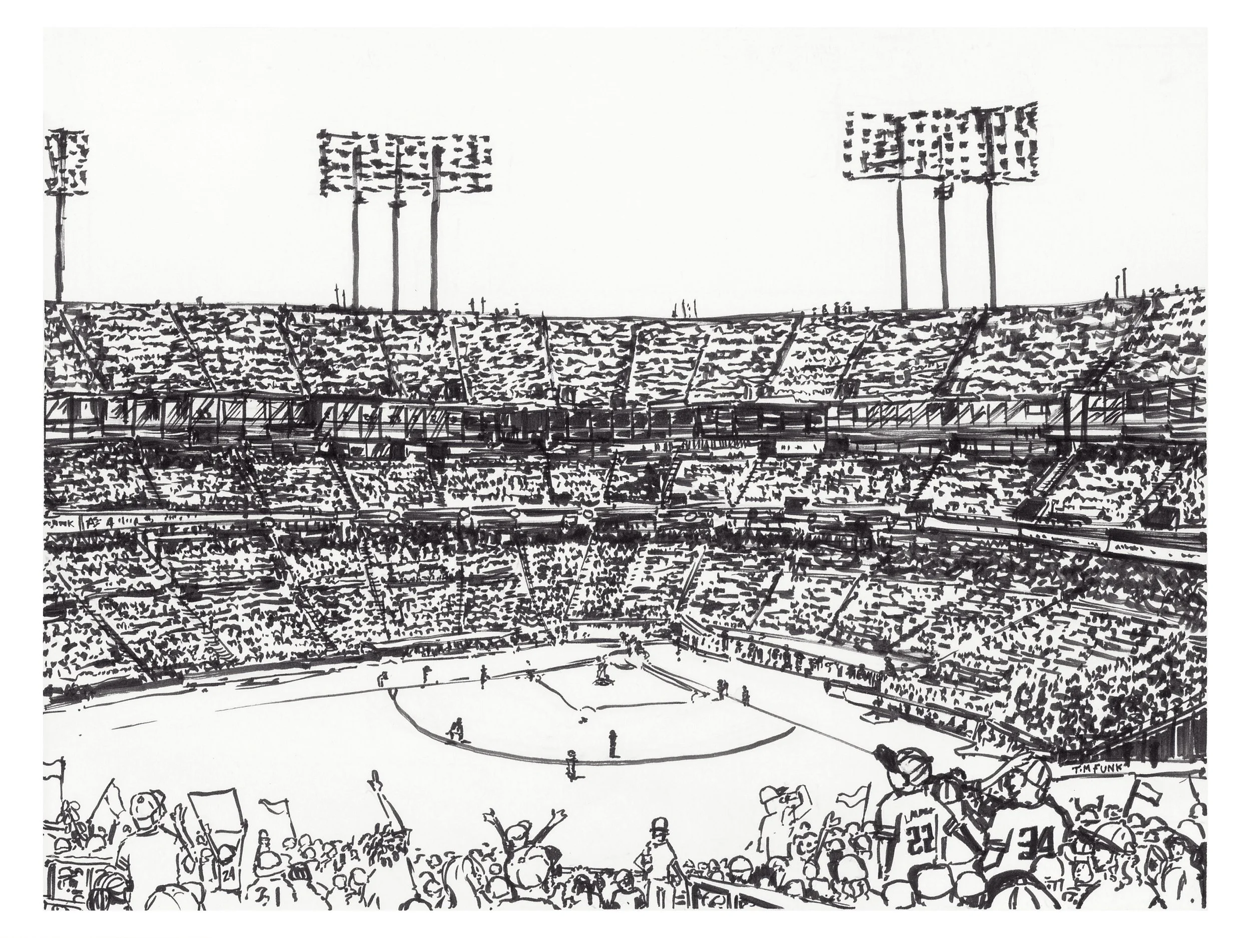 “Last Game in Oakland” - Print