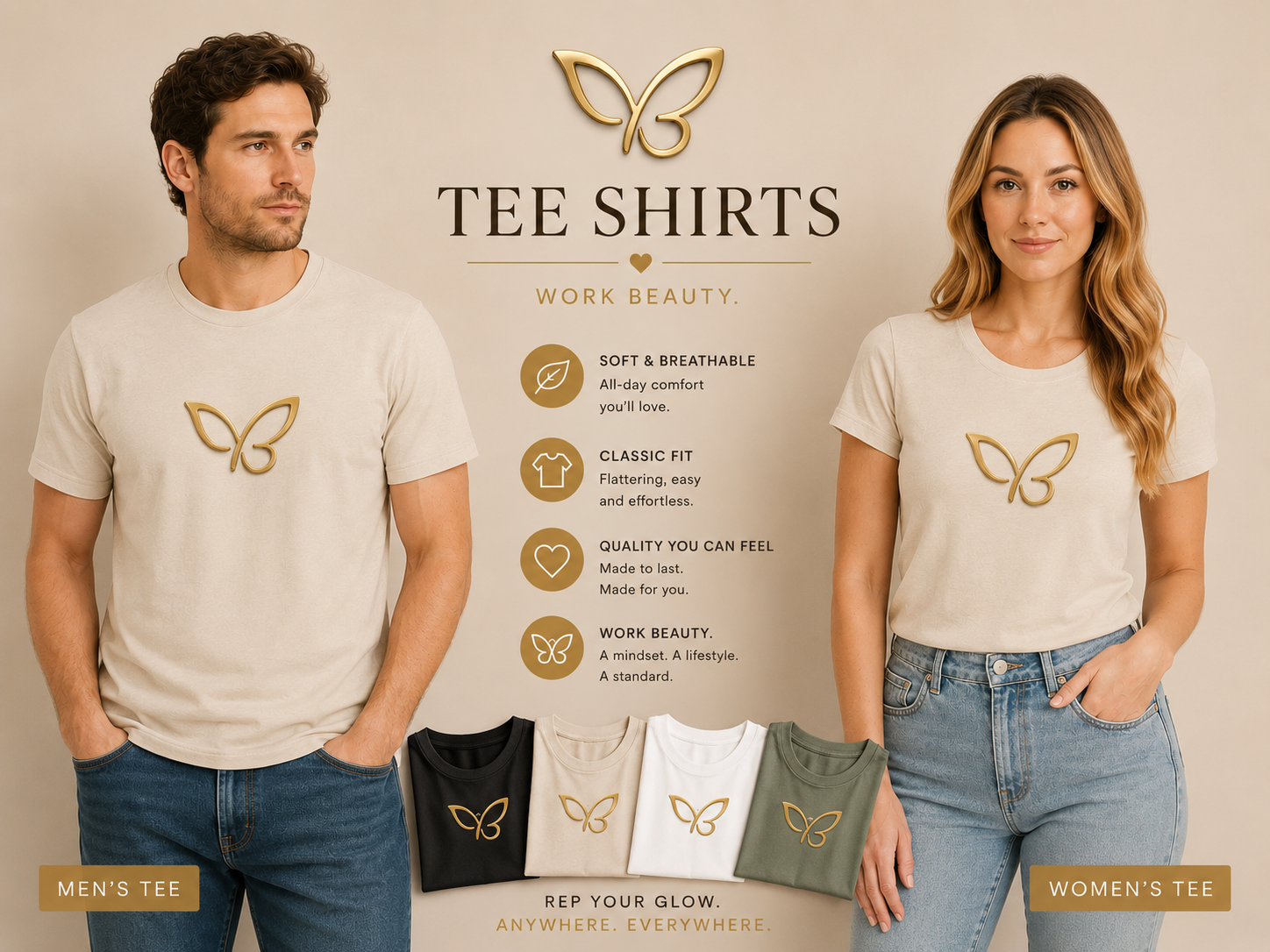 Work Beauty - Rep Your Glow EllenBee Collection Apparel