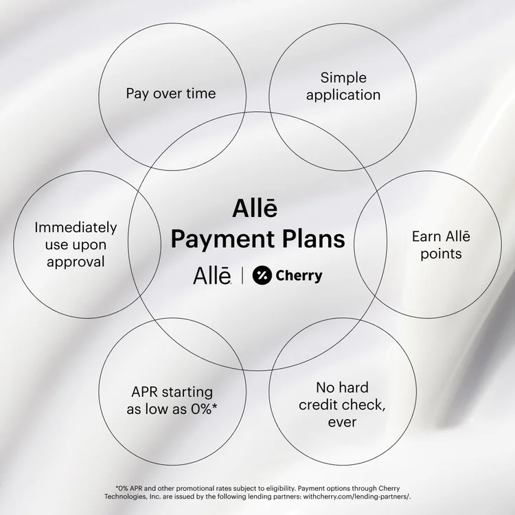 EllenBee Beauty & Wellness payment plan options diagram