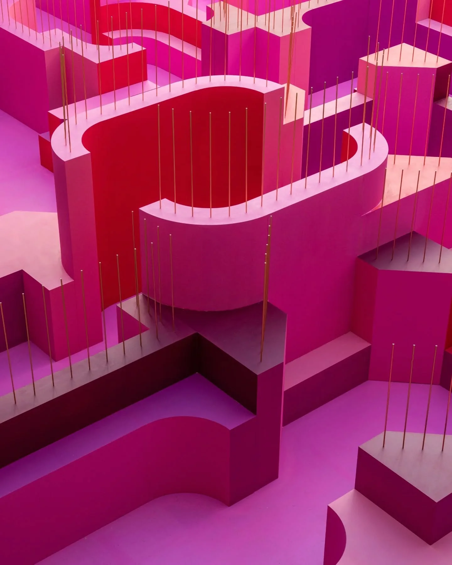 Detailed view of 'Metamorphosis in Motion', a site-specific architectural installation by Lina Ghotmeh for Milan Design Week 2026, utilizing technical substructure technology provided by Eterno Ivica